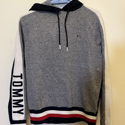 Tommy Hilfiger sweater like new, white and gray, size XS