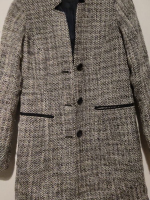Jacket used gray with blue color size M