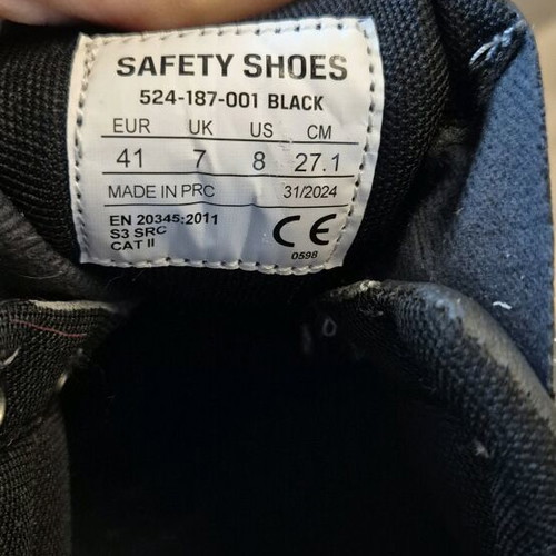 Safety Shoes size 41 fits 42 new black