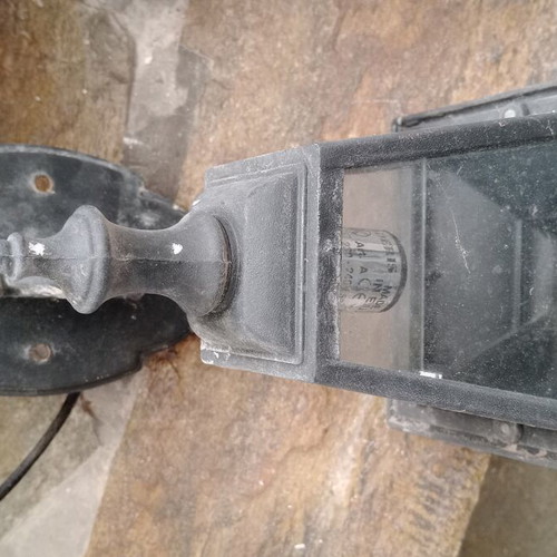 Outdoor lamps used, set of 3, functional