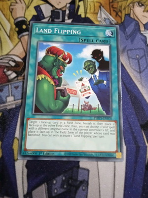 Land Flipping Normal Spell μεταχειρισμένη κάρτα Yu-Gi-Oh!