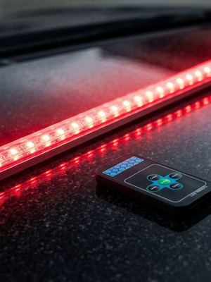 Knight Rider λωρίδα φωτισμού αυτοκινήτου με 48 LED και τηλεχειριστήριο, 56 εκ.