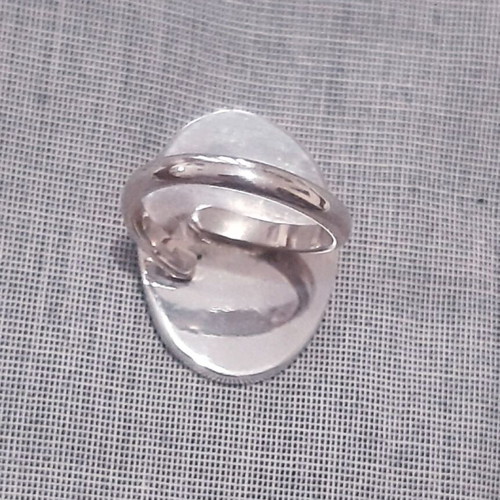 Anthousa Handmade Silver 925 Ring with Purple Enamel New