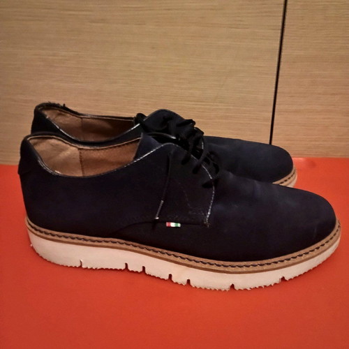 Nikolas men's shoes size 41 like new, blue, Italian
