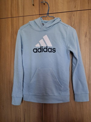 Adidas hoodie for boys 8-9 years like new, blue