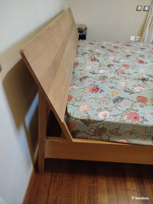 Intenri Oak Double Bed used with 4-year-old firm mattress 180x200