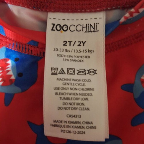 Zoocchini swimwear set for 2-year-old with UV protection