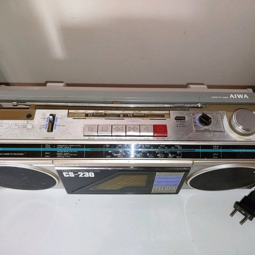 Aiwa radio cassette player used, functional