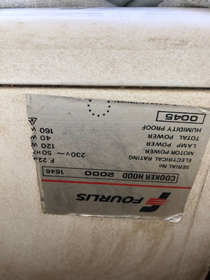 Fourlis extractor hood used fully functional