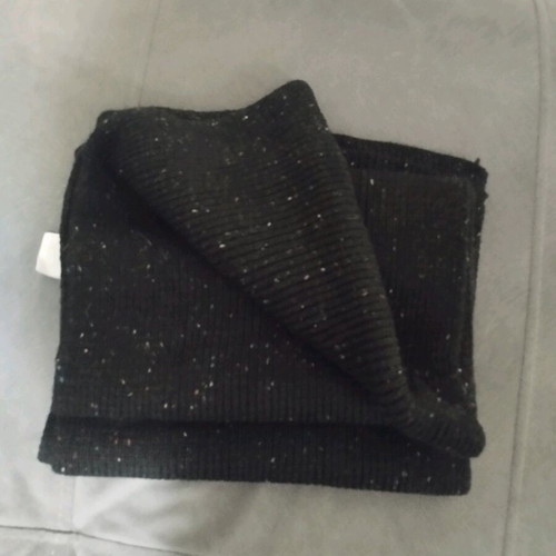 Black scarf like new with colored dots