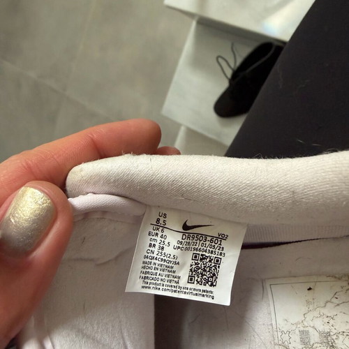 Nike Air Force 1 '07 Low used, Pearl Pink with Gum Light Brown sole, size 40