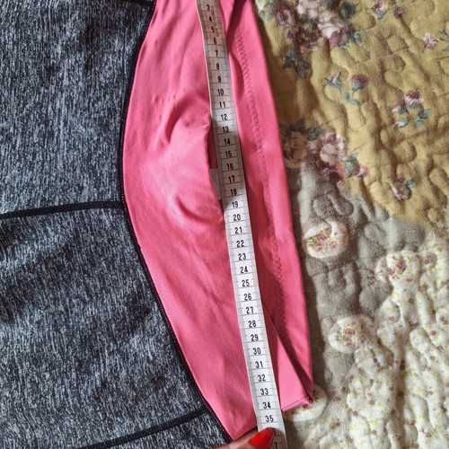 Gym leggings used medium-large grey with orange details