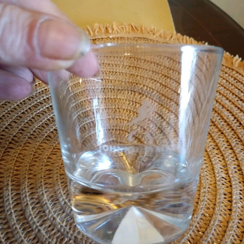 Johnnie Walker whiskey glass like new, collectible