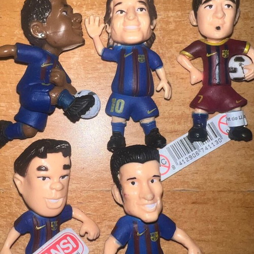 Leo Messi Barcelona Football Figures set of 17, like new