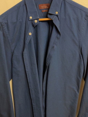 Blue Zara Slim Fit Shirt L like new