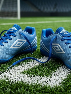 Umbro Toccare IV TF kids football shoes like new, blue, size 34