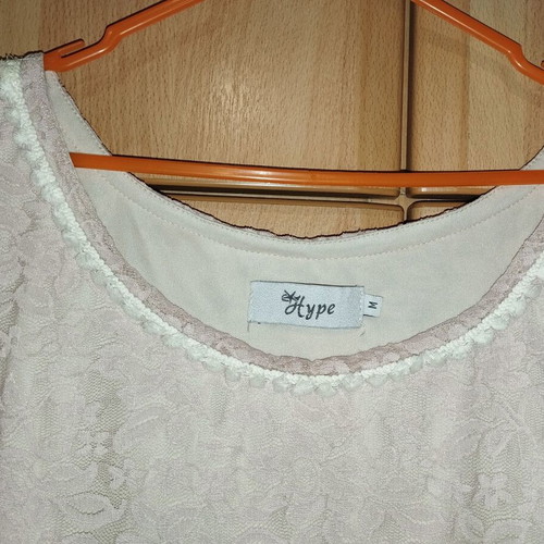 Hype pink-nude dress with lace like new, size M