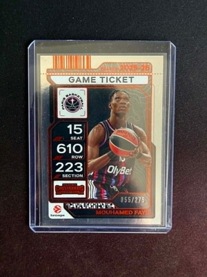 2025-26 Panini Contenders EuroLeague Game Ticket #32 Mouhamed Faye new