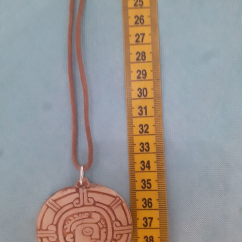 Vintage pendant with leather cord from the 70s