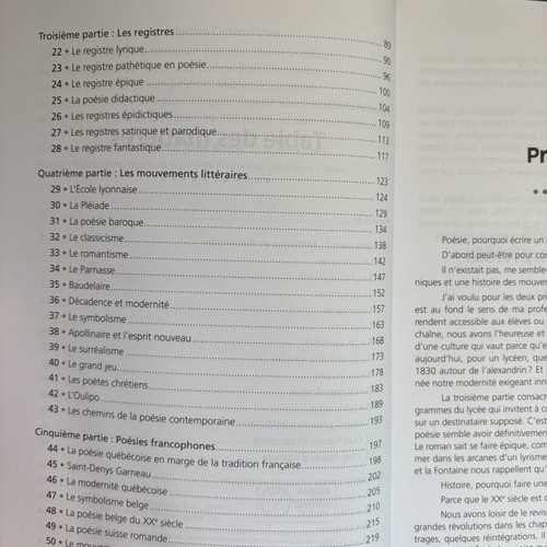 La poésie book like new, slight underlining inside