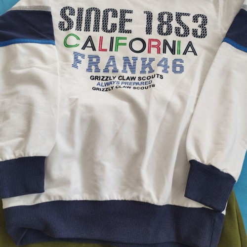 Boys' Clothing Set 5 Pieces Like New, Smart Olive Tracksuit & California Expert FunStrike Shirts