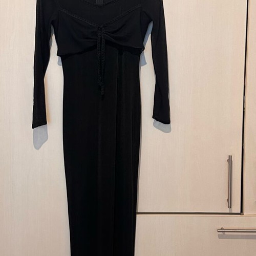 Vintage black dress used with transparency, size M