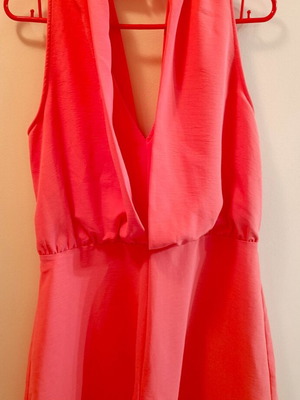 Zara orange jumpsuit shorts like new, size L