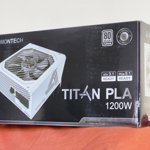 Montech Titan PLA 1200W power supply new, 80 Plus Platinum, full modular