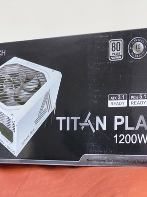 Montech Titan PLA 1200W power supply new, 80 Plus Platinum, full modular