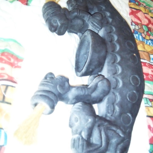 Ethnic Clay Candle Holder used from South America
