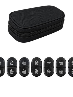 Weekly Pill Organizer with Carrying Case new