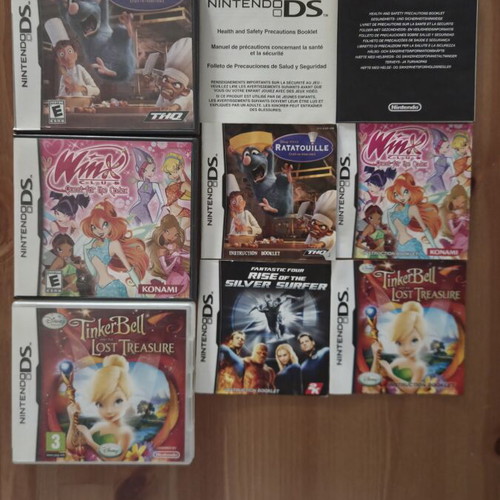 Nintendo DS game cases and manuals lot, no games
