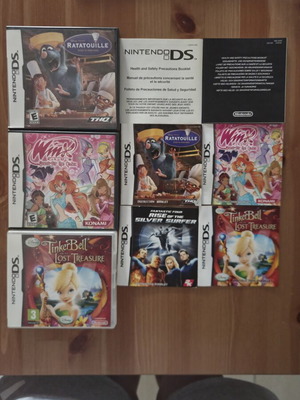 Nintendo DS game cases and manuals lot, no games