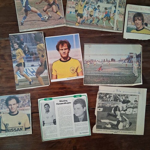 AEK clippings used, about 140, 1980s