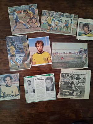 AEK clippings used, about 140, 1980s