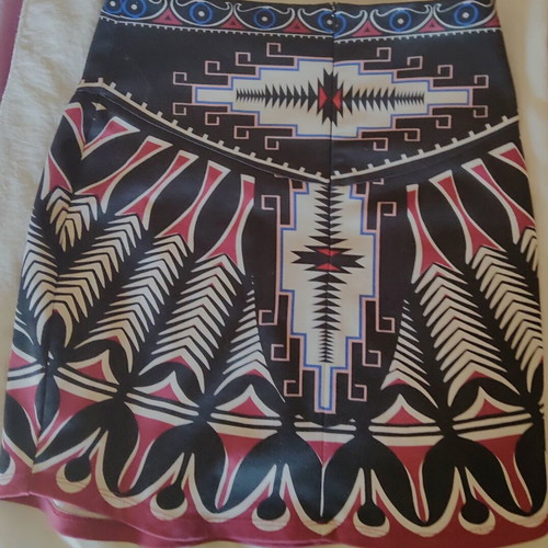 Peace And Chaos mini skirt like new, tribal design, sizes S/M