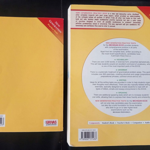 Michigan ECCE English Book used with Companion for Preparation