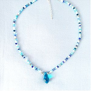 Handmade blue necklace