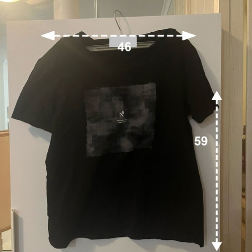 Changalone summer t-shirt black double print size S new