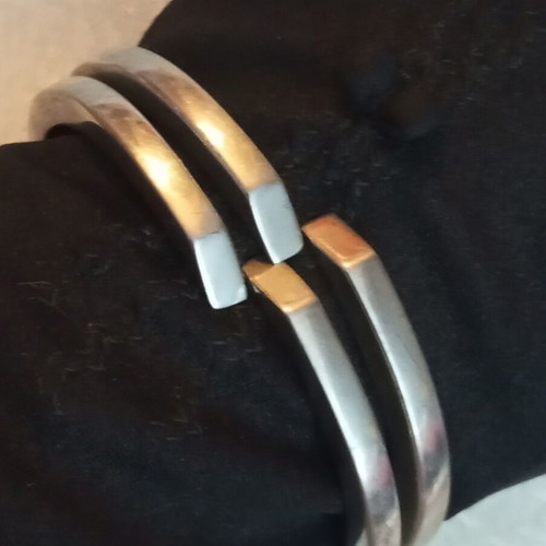925 silver bracelet cuff, 6 cm - 5 cm adjustable