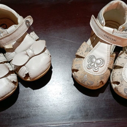 Children's shoes used, 2 pairs size 21 Mayoral and Geox