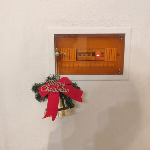 Christmas bell used, 11 cm height, 10 cm diameter