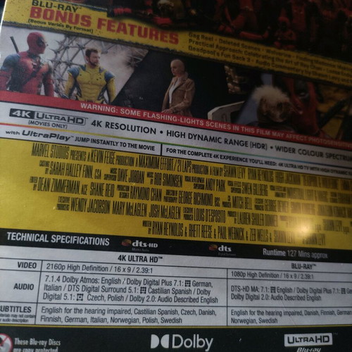 Deadpool vs Wolverine 4K Blu-Ray Steelbook new