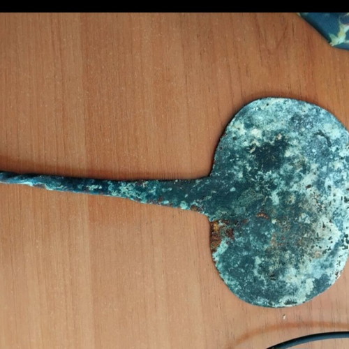 Αντίκα πήλινο σουρωτήρι και όγκριμπκα σετ, 19ος αιώνας