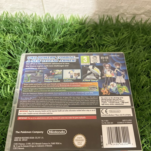 Pokémon Black 2 Version Nintendo DS used, rare collectible