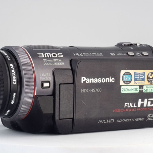 Panasonic HDC-HS700 Full HD Professional Camcorder used with 240GB HDD
