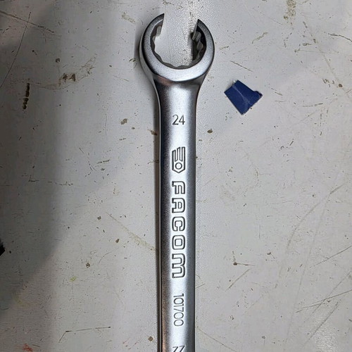 Facom flare nut wrenches set with 15° angle 8-24mm used