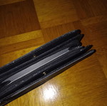 Black wallet slightly used with multiple compartments