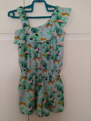 Alouette girls' romper shorts size 12, like new, colorful