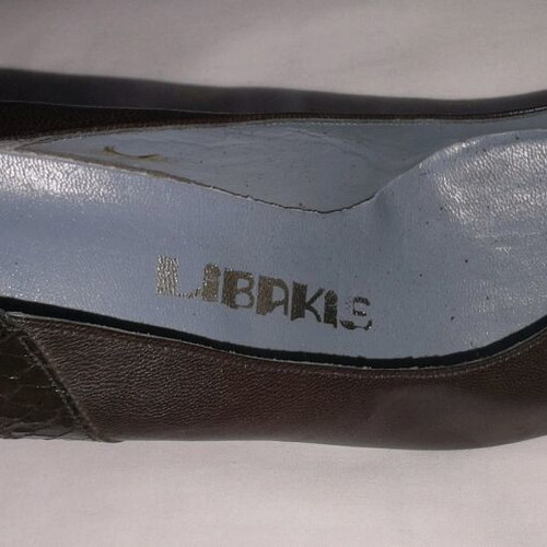 Leather brown pumps new, size 36, Greek made